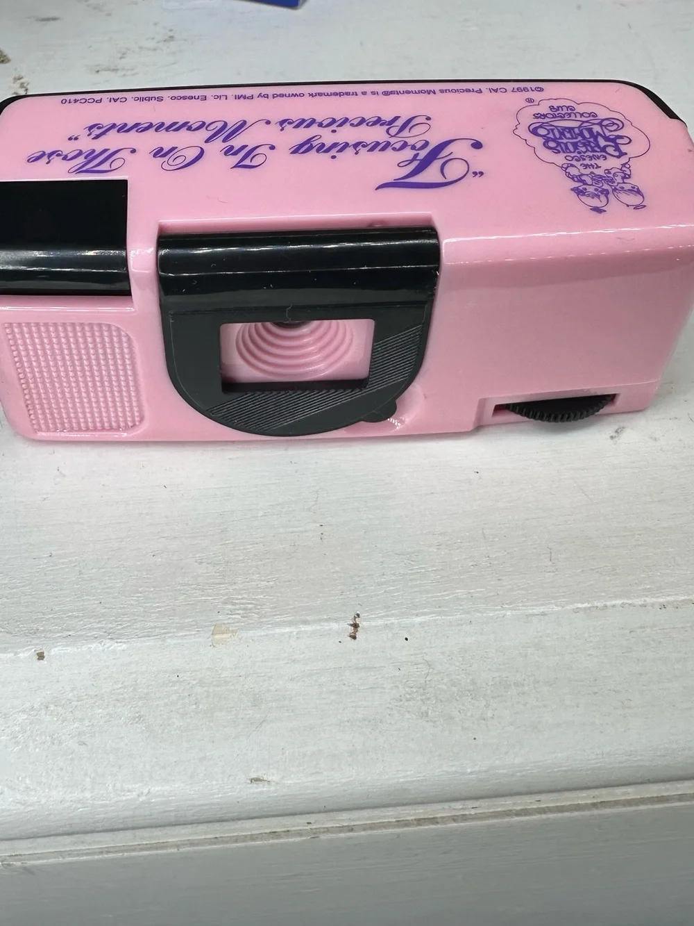 Vintage 1997 Precious Moments Micro Camera Pink & Purple Collectible